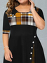 Plus Size Casual Split Joint Loose Dress