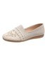 Lace Split Joint Hollow Out Soft Sole Flats