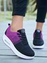 Color Block Lace-Up Sneakers