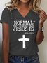 Plus Size Normal Isn’t Coming Back Jesus Is Revelation 14 Casual T-Shirt