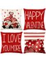 Love Valentine's Day Home Living Room Bedroom Linen Throw Pillowcase