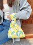 Spring Summer Artistic Colorful Floral Graphics Cotton Clutch
