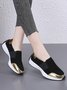 Casual Color Block Slip On Walking Shoes