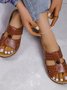 Casual Plain Hollow out Sandals