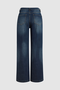 Denim Casual Loose Plain Jeans