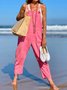 Casual Cotton Loose Jumpsuit & Romper