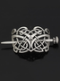 Daily Silver Viking Totem Pattern Distressed Hairpin Headdress Home Commuting Accessories
