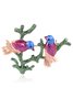 3D Fun Bird Plant Pattern Brooch Wedding Party Elegant Jewelry