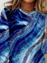 Abstract Printed Casual T-Shirt