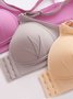 Push Up Soft Front Button No Wire Bra