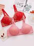 Contrast Lace Embroidered Bra