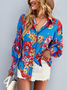 Loose Casual Floral Blouse