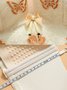 Lace Floral Butterfly Embroidery Push Up Wireless Bra Plus Size