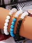 Natural Turquoise Beaded Bracelet Versatile Everyday Holiday Jewelry