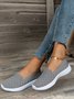 Women's Plaid Slip On Sports Flyknit Sneakers