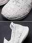 Floral Embroidery Mesh Slip On Casual Walking Shoes