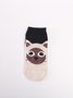 Daily Casual Cat And Dog Pattern Cotton Socks Fun Cartoon Accessories