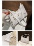 Spring Summer Embroidered Floral Underarm Bag