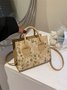 Lace Floral Embroidery Vacation Messenger Bag