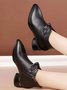 Bowknot Casual Pointed Toe Chunky Heel Boots