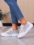 Breathable Mesh Split Joint Casual Lace-Up Sports Shoes