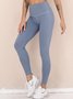 Tight Bow Jersey Casual Leggings