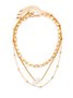 Boho Style Pearl Chain Layered Necklace Everyday Vacation Jewelry