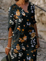 Casual V Neck Dress