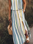 Casual Loose Striped Dress