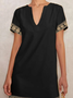 Casual V Neck Dress