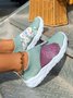 Butterfly Floral Printed Slip On Sports Flyknit Sneakers