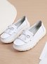 Bowknot Tassel Moccasin Casual Flats