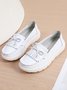 Bowknot Tassel Moccasin Casual Flats