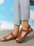 Vintage Minimalist Slingback Slip On Strappy Sandals