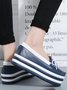 Cowhide Thick Sole Muffin Casual Shoes