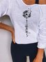 Asymmetrical Dandelion Jersey Casual Shirt