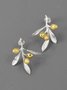 Casual 3D Floral Earrings Everyday Commuting Versatile Jewelry