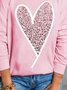 Jersey Heart/Cordate Casual Sweatshirt