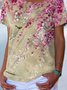 Jersey Others Casual Floral T-Shirt