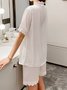 Sexy Lace Heart Shape Short Sleeve Shorts Pajamas Imitation Ice Silk Homewear Set