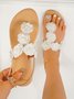White Pearl Flowers Beach Vacation Wedding Season Bridal Sandals
