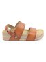 Vintage Adjustable Buckle Platform Sandals