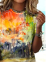 Casual Loose Printing T-Shirt