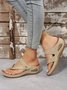 Retro Casual Breathable Flip Flops Massage Function Sandals