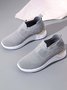 Breathable Flyknit Platform Sneakers