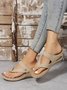 Retro Casual Breathable Flip Flops Massage Function Sandals