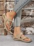 Retro Casual Breathable Flip Flops Massage Function Sandals
