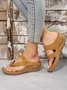 Retro Casual Breathable Flip Flops Massage Function Sandals