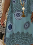 Plus Size Loose Crew Neck Ethnic Ethnic Dress