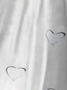 Plus Size Heart Regular Fit Casual Knitted Dress